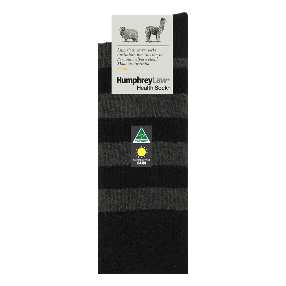 Humphrey Law Alpaca & Merino Stripe Socks