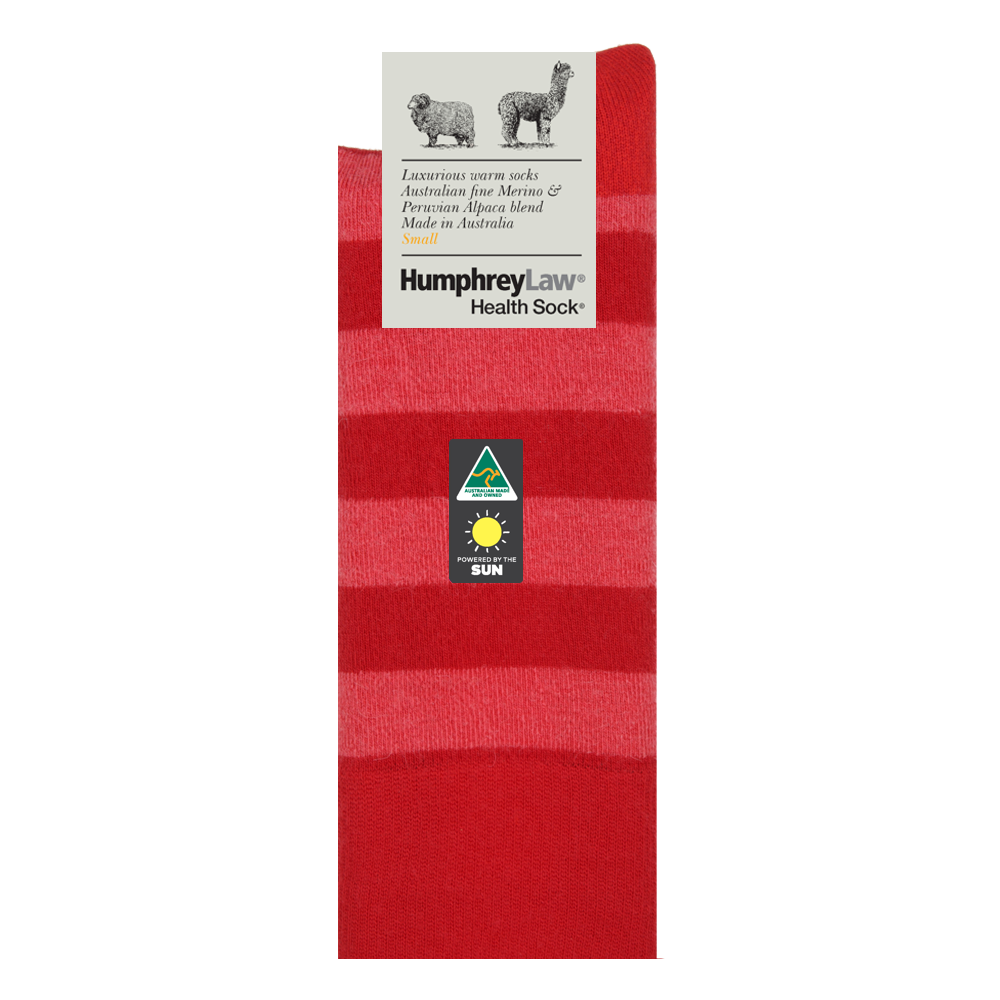 Humphrey Law Alpaca & Merino Stripe Socks