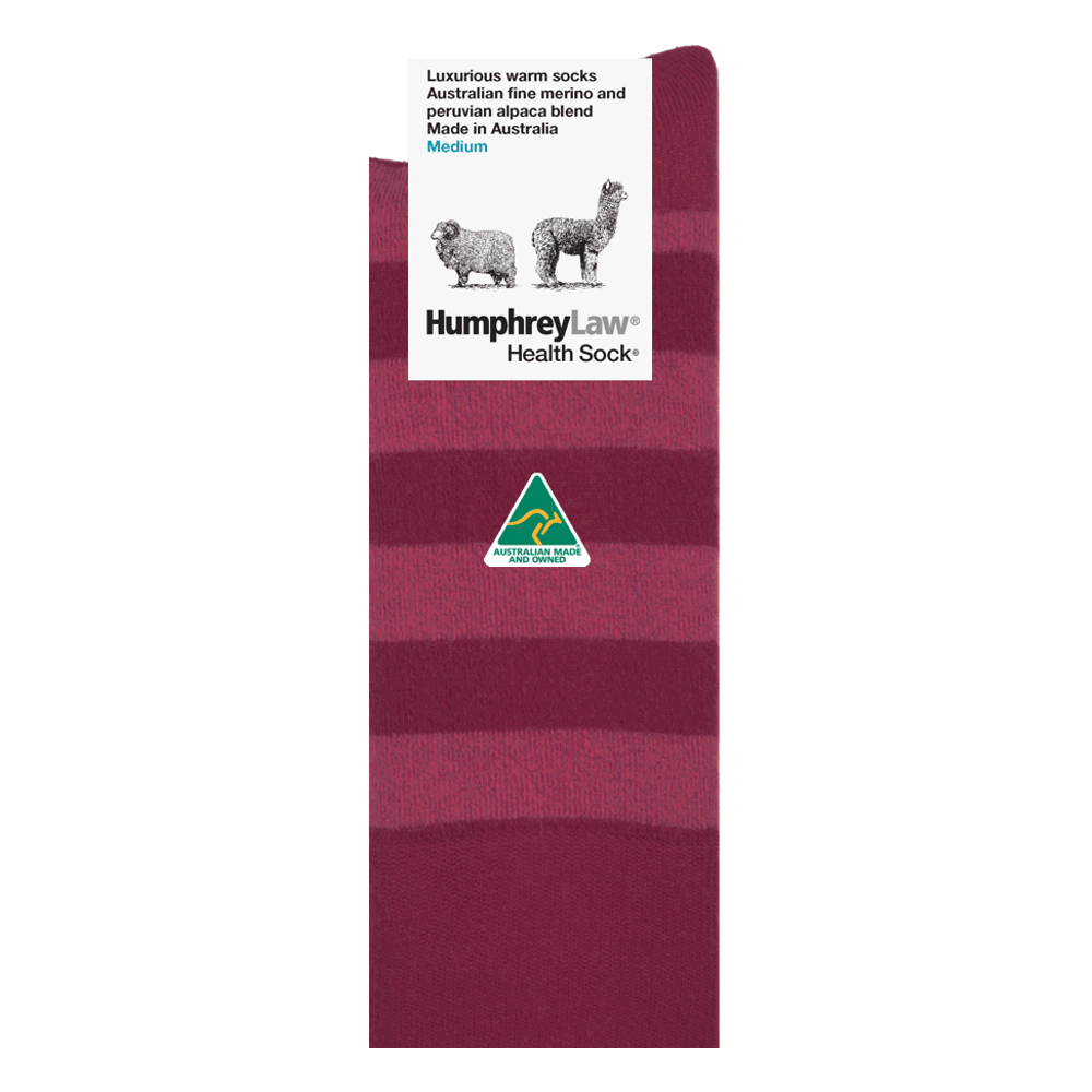 Humphrey Law Alpaca & Merino Stripe Socks